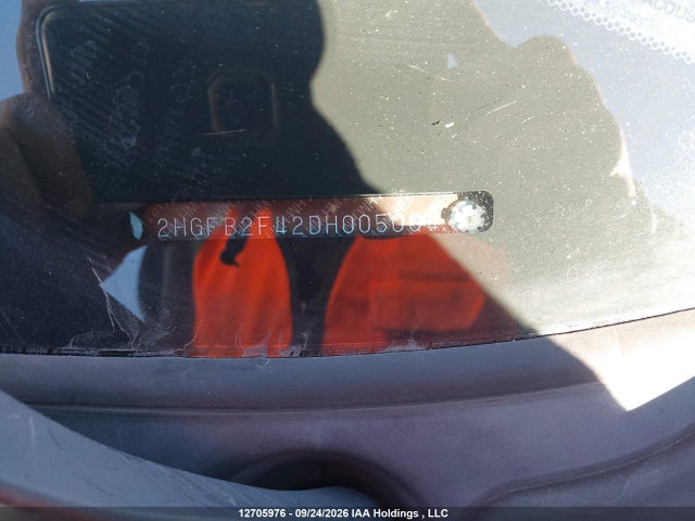 Aukcja sprzedaży 2013 Honda Civic Lx, vin: 2HGFB2F42DH005004, numer aukcji: 12705976