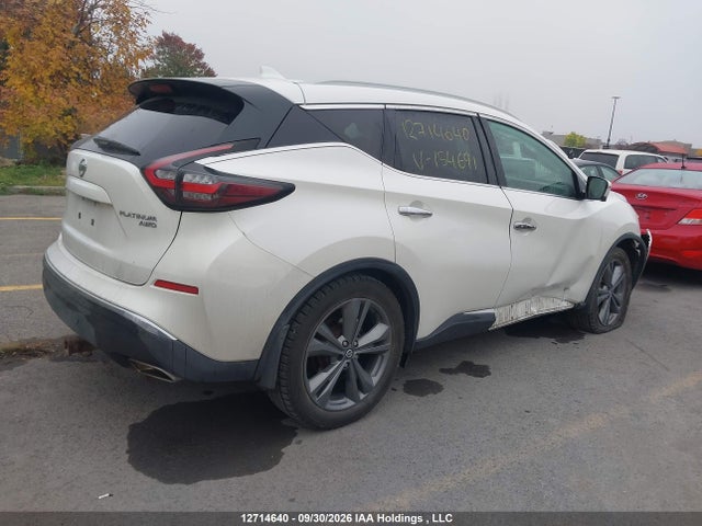 Aukcja sprzedaży 2019 Nissan Murano Platinum/sl/sv, vin: 5N1AZ2MS5KN154691, numer aukcji: 12714640