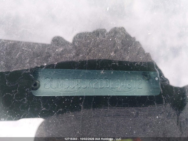 12718383 :رقم المزاد ، 2LMDJ8JK2DBL34872 vin ، 2013 Lincoln Mkx مزاد بيع