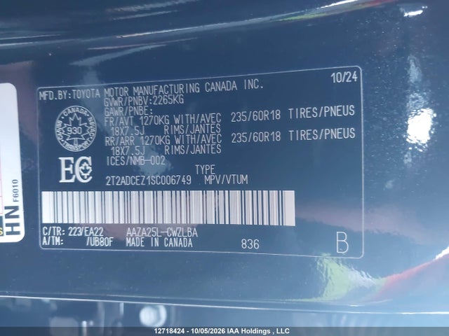 Lexus NX 250 2025 2T2ADCEZ1SC006749 Image 9