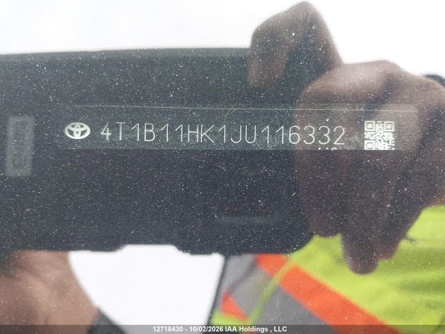 4T1B11HK1JU116332 Toyota CAMRY SE