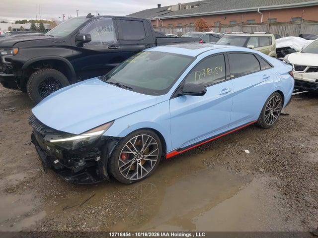 12718454 :رقم المزاد ، KMHLW4AK5NU004561 vin ، 2022 Hyundai Elantra N Dct مزاد بيع