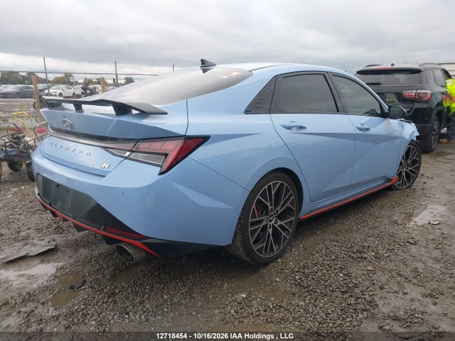 12718454 :رقم المزاد ، KMHLW4AK5NU004561 vin ، 2022 Hyundai Elantra N Dct مزاد بيع
