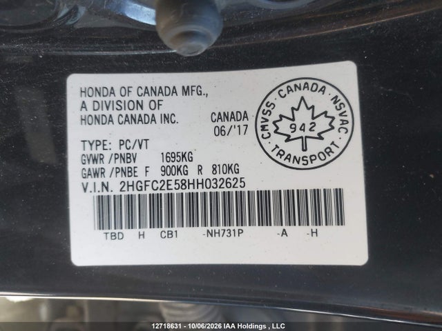 Honda Civic Lx 2017 2HGFC2E58HH032625 Image 19