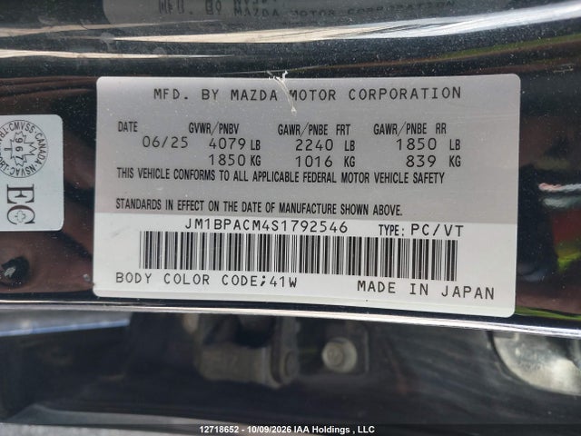 Mazda 3 Preferred 2025 JM1BPACM4S1792546 Image 9