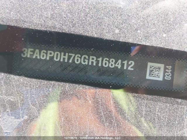 Продаж на аукціоні авто 2016 Ford Fusion Se, vin: 3FA6P0H76GR168412, номер лоту: 12718670