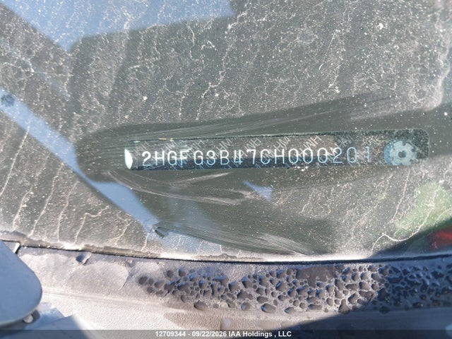 12709344 :رقم المزاد ، 2HGFG3B47CH000201 vin ، 2012 Honda Civic Lx مزاد بيع