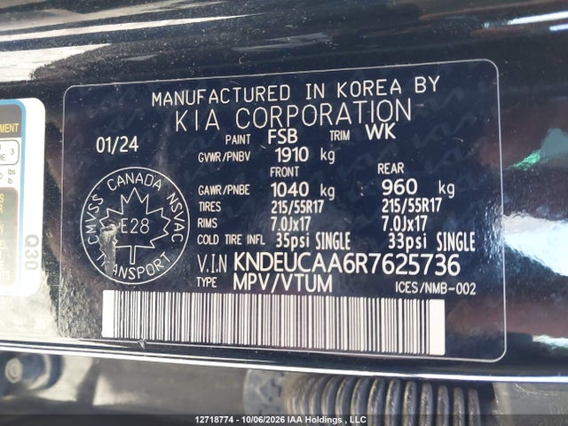 KIA SELTOS S 2024 KNDEUCAA6R7625736 Image 9