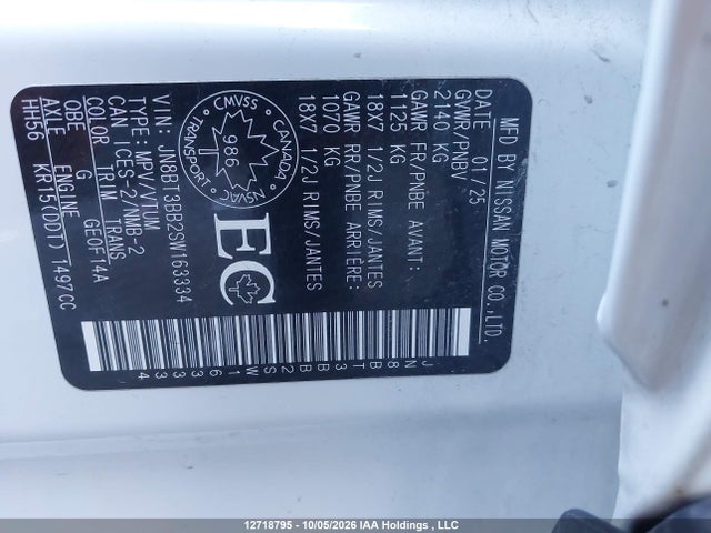 Aukcja sprzedaży 2025 Nissan Rogue Sv/rock Creek, vin: JN8BT3BB2SW163334, numer aukcji: 12718795