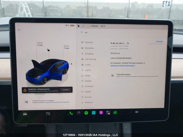 Tesla MODEL 3 2022 5YJ3E1EB7NF294603 Image 7