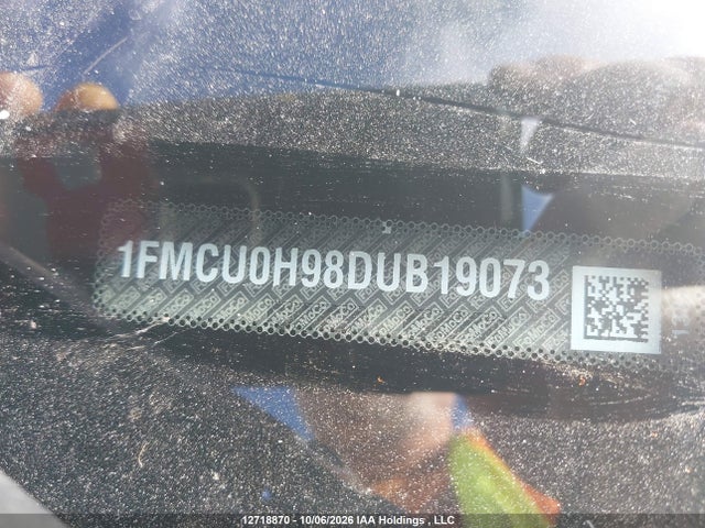 12718870 :رقم المزاد ، 1FMCU0H98DUB19073 vin ، 2013 Ford Escape Sel مزاد بيع