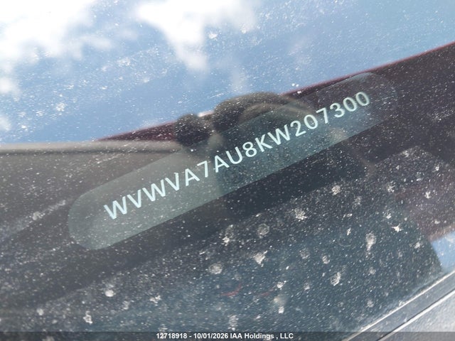 WVWVA7AU8KW207300 Volkswagen Golf R
