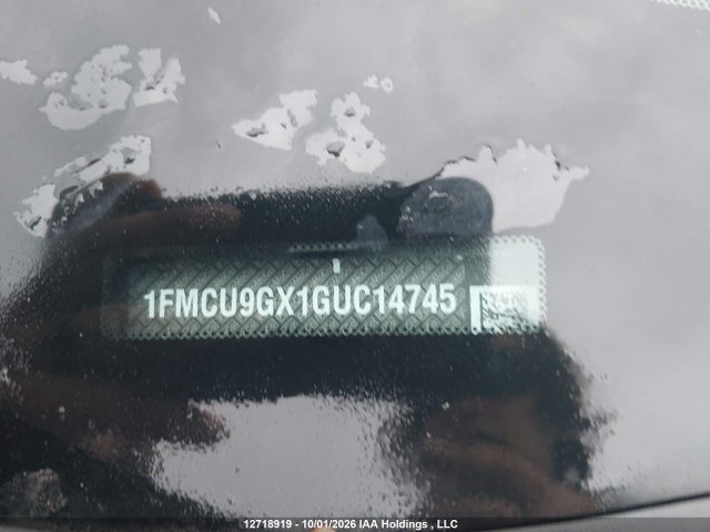 Продаж на аукціоні авто 2016 Ford Escape Se, vin: 1FMCU9GX1GUC14745, номер лоту: 12718919