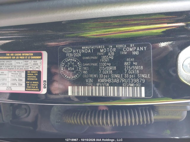 Hyundai Kona Sel 2024 KM8HB3AB7RU139879 Image 9