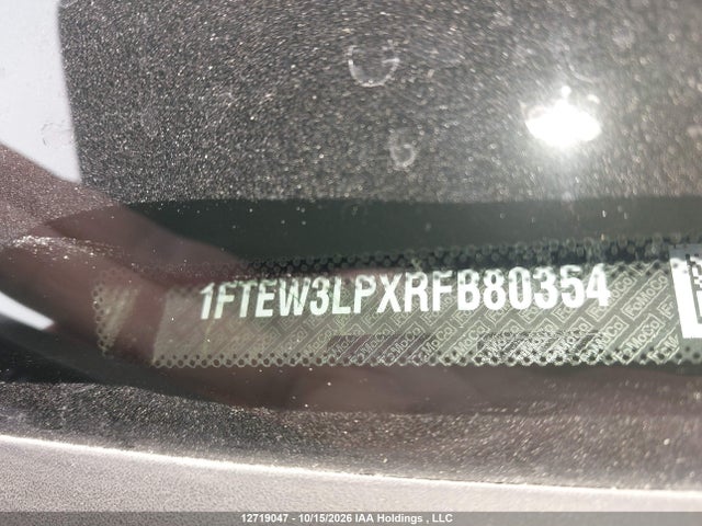 12719047 :رقم المزاد ، 1FTEW3LPXRFB80354 vin ، 2024 Ford F150 Xlt مزاد بيع