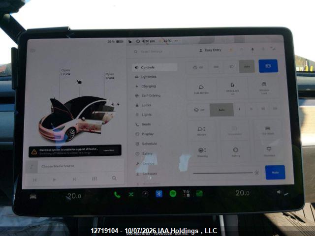 12719104 :رقم المزاد ، 5YJ3E1EA6LF626003 vin ، 2020 Tesla Model 3 مزاد بيع