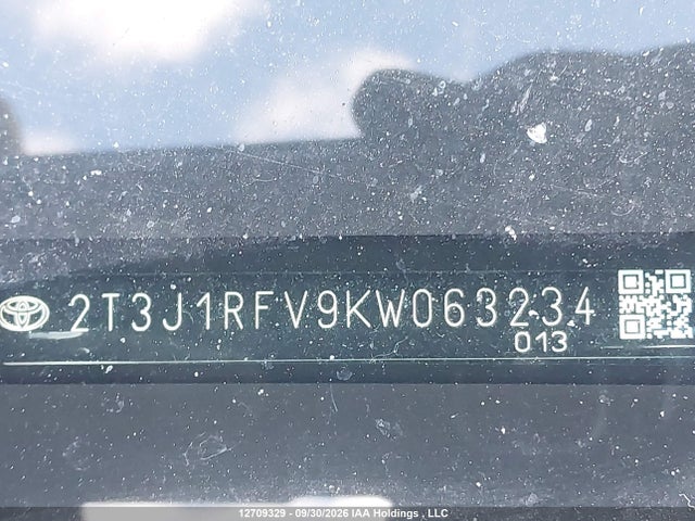 Продаж на аукціоні авто 2019 Toyota Rav4 Trail, vin: 2T3J1RFV9KW063234, номер лоту: 12709329