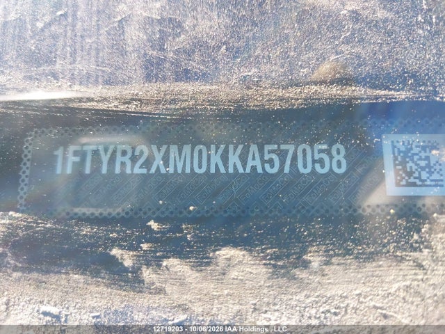 12719203 :رقم المزاد ، 1FTYR2XM0KKA57058 vin ، 2019 Ford Transit-250 مزاد بيع