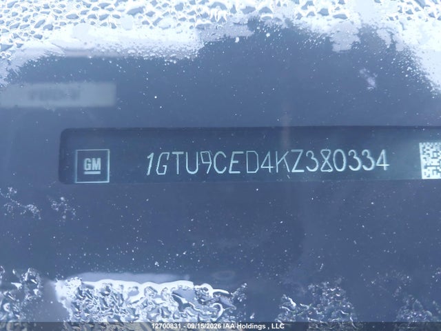 Aukcja sprzedaży 2019 Gmc Sierra 1500 Elevation, vin: 1GTU9CED4KZ380334, numer aukcji: 12700831