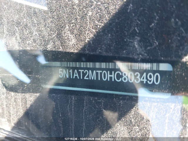 12719236 :رقم المزاد ، 5N1AT2MT0HC803490 vin ، 2017 Nissan Rogue مزاد بيع