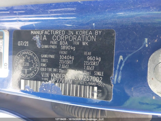 KIA Seltos Lx 2022 KNDEPCAA3N7257002 Image 9