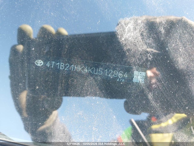 4T1B21HK4KU512964 Toyota Camry Hybrid Se