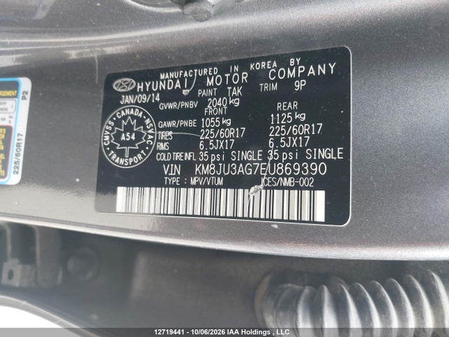Hyundai TUCSON GLS 2014 KM8JU3AG7EU869390 Image 18