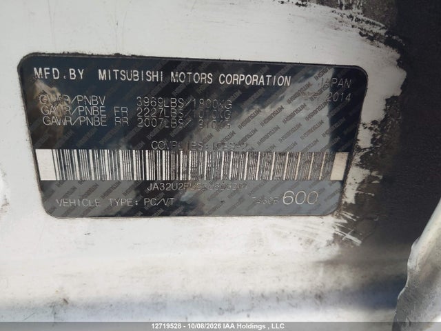 JA32U2FU2EU606207 Mitsubishi Lancer Es/es Sport