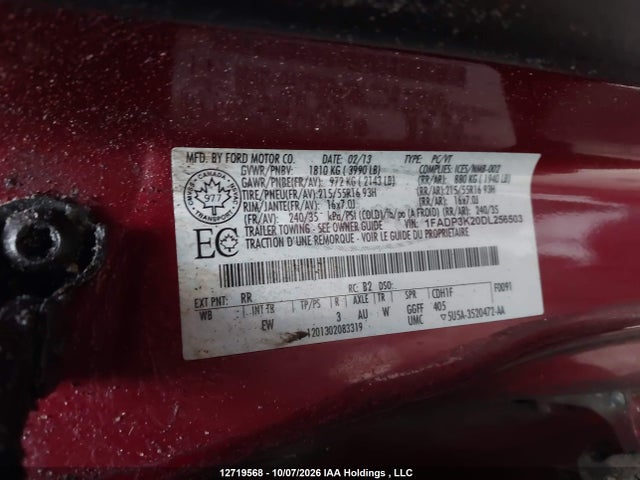 Продаж на аукціоні авто 2013 Ford Focus Se, vin: 1FADP3K20DL256503, номер лоту: 12719568