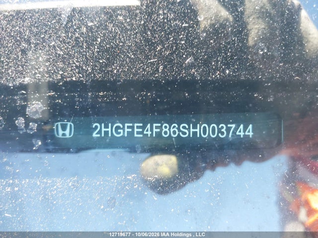 2HGFE4F86SH003744 Honda Civic Sport Hybrid/sport Touring Hybrid