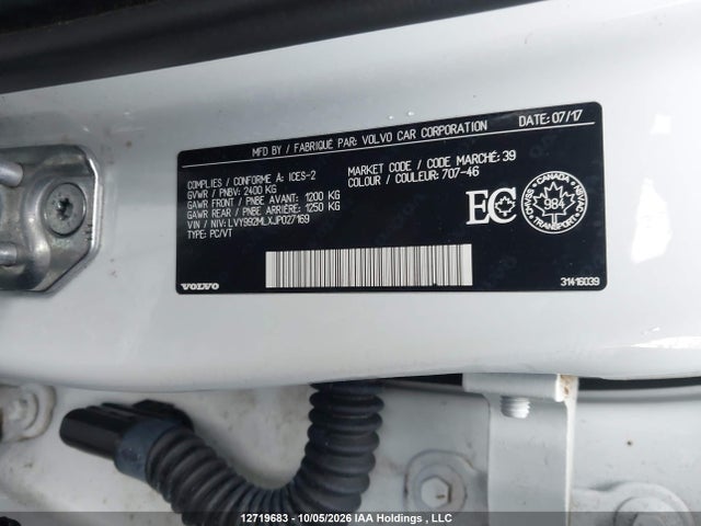 LVY992MLXJP027169 Volvo S90 T6 Inscription