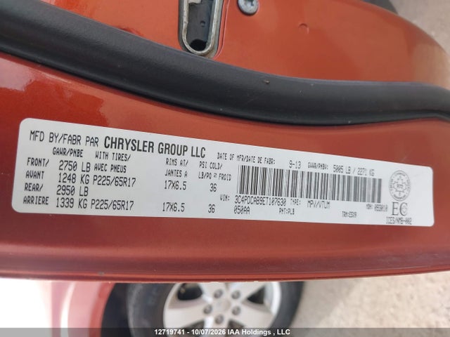 Dodge JOURNEY SE 2014 3C4PDCAB9ET107630 Image 9