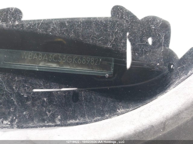 Aukcja sprzedaży 2016 Bmw 320 Xi, vin: WBA8A3C53GK689827, numer aukcji: 12719822