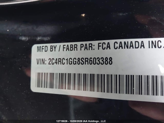 Aukcja sprzedaży 2025 Chrysler Pacifica Limited, vin: 2C4RC1GG8SR603388, numer aukcji: 12719826