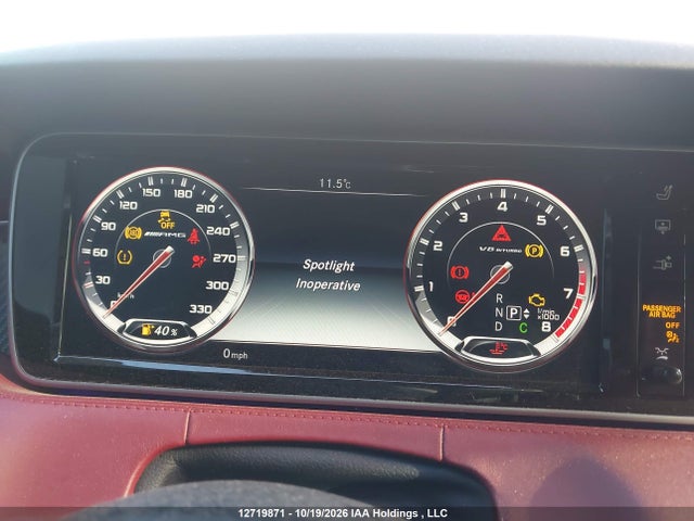 12719871 :رقم المزاد ، WDDXJ7JB6GA012880 vin ، 2016 Mercedes-benz S 63 Amg مزاد بيع