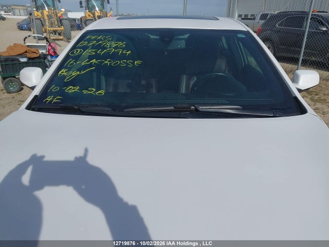 Auction sale of the 2016 Buick Lacrosse Premium I, vin: 1G4GE5G35GF154994, lot number: 12719876