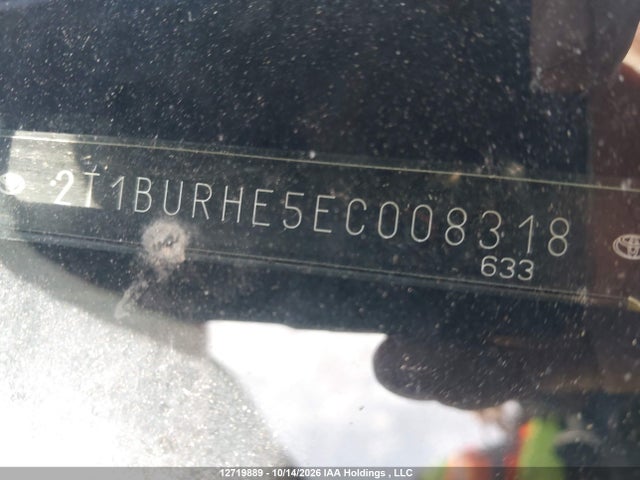 Aukcja sprzedaży 2014 Toyota Corolla Le, vin: 2T1BURHE5EC008318, numer aukcji: 12719889