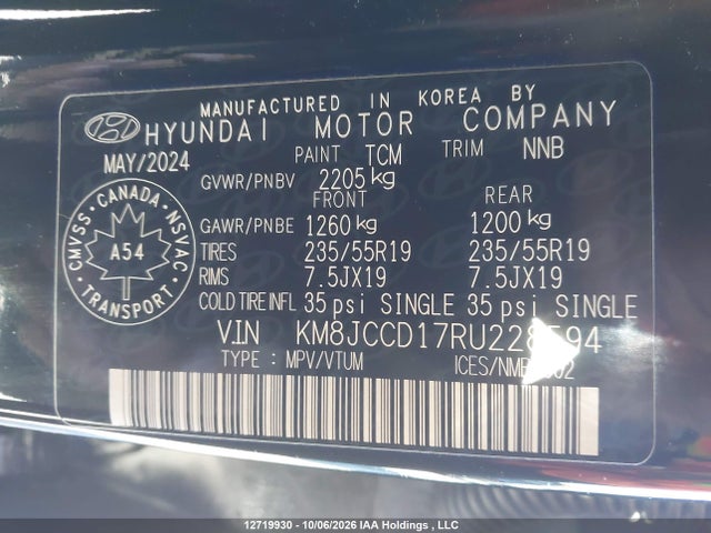 Hyundai Tucson Sel Convenience 2024 KM8JCCD17RU228594 Image 19