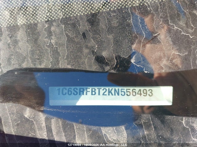 Aukcja sprzedaży 2019 Ram 1500 Big Horn, vin: 1C6SRFBT2KN556493, numer aukcji: 12719994