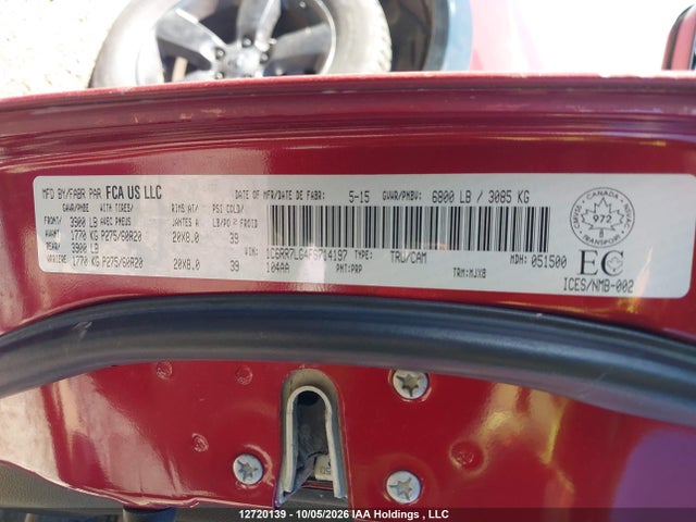 RAM 1500 Slt 2015 1C6RR7LG4FS714197 Image 9