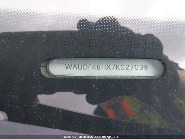 Aukcja sprzedaży 2007 Audi A4 2.0t, vin: WAUDF48HX7K027039, numer aukcji: 12690736