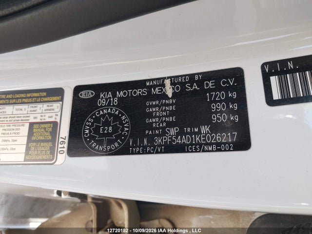 3KPF54AD1KE026217 KIA Forte Ex/ex Limited/ex Premium/ex+