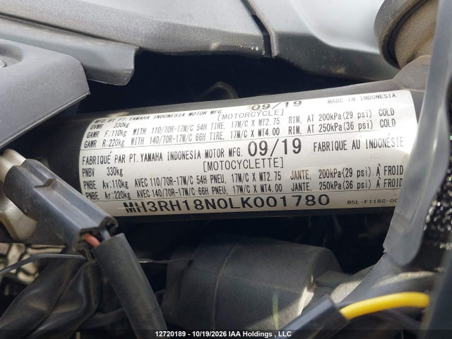 Yamaha Yzfr3 A 2020 MH3RH18N0LK001780 Image 10