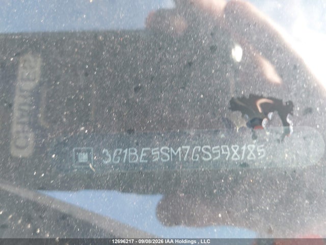 12696217 :رقم المزاد ، 3G1BE5SM7GS598185 vin ، 2016 Chevrolet Cruze Lt Auto مزاد بيع