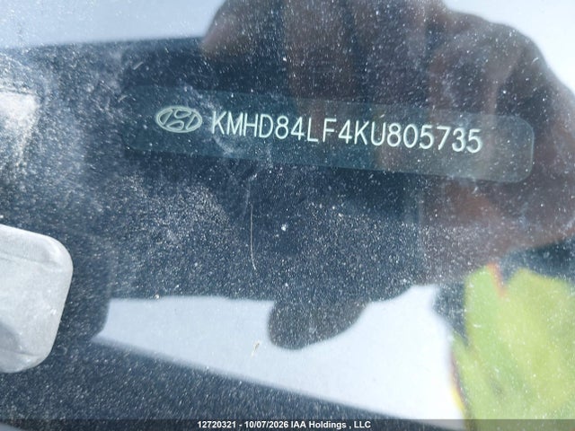 12720321 :رقم المزاد ، KMHD84LF4KU805735 vin ، 2019 Hyundai Elantra Sel/value/limited مزاد بيع