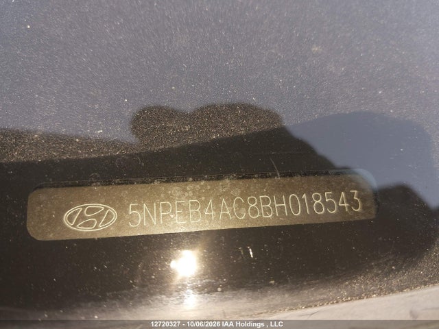 2011 Hyundai Sonata Gl მანქანა იყიდება აუქციონზე, vin: 5NPEB4AC8BH018543, აუქციონის ნომერი: 12720327