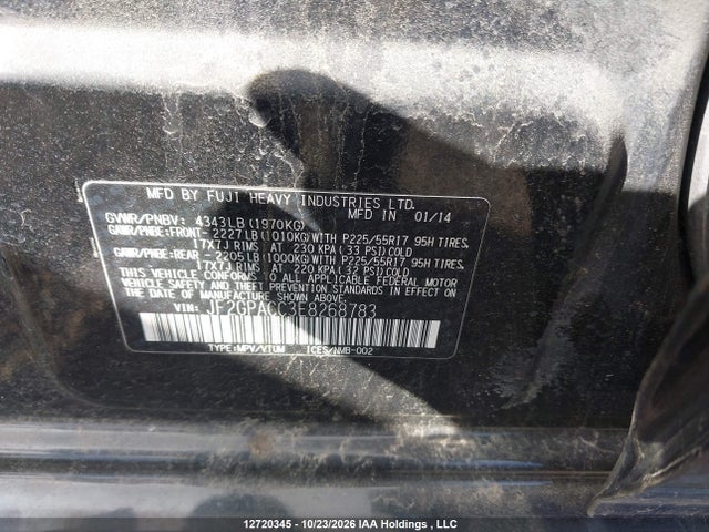 Aukcja sprzedaży 2014 Subaru Xv Crosstrek Sport Package, vin: JF2GPACC3E8268783, numer aukcji: 12720345