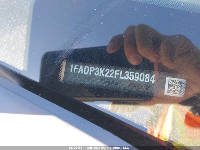 Aukcja sprzedaży 2015 Ford Focus, vin: 1FADP3K22FL359084, numer aukcji: 12720481