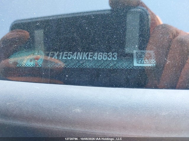 12720796 :رقم المزاد ، 1FTFX1E54NKE46633 vin ، 2022 Ford F150 Super Cab مزاد بيع