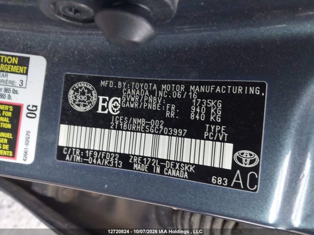 Toyota Corolla S 2016 2T1BURHE5GC703997 Image 19